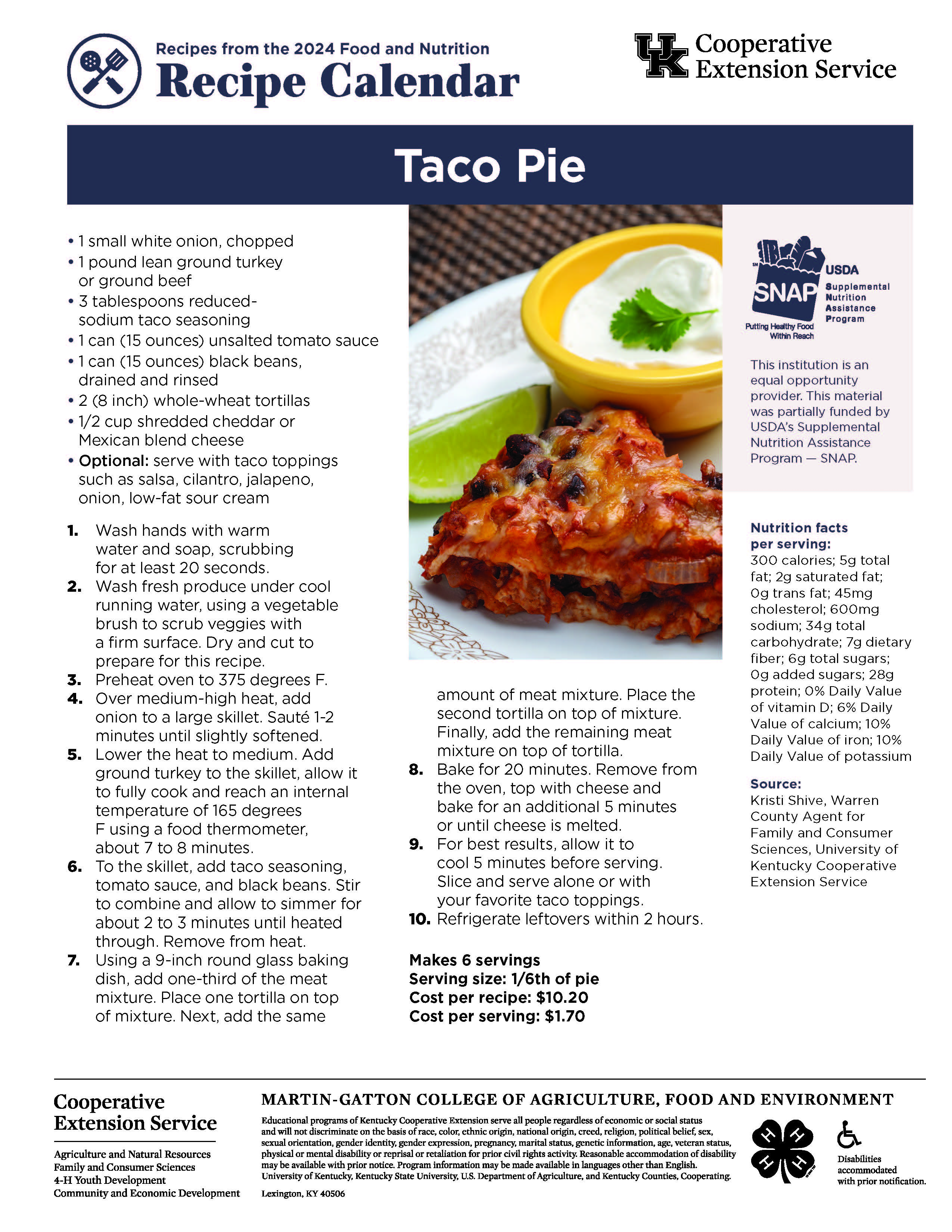 taco pie recipe